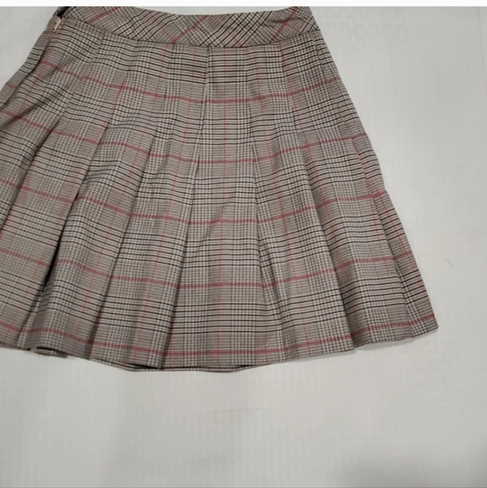 Divided Plaid Pleated school girl  Preppy  Micro Mini Skirt - Picture 8 of 8